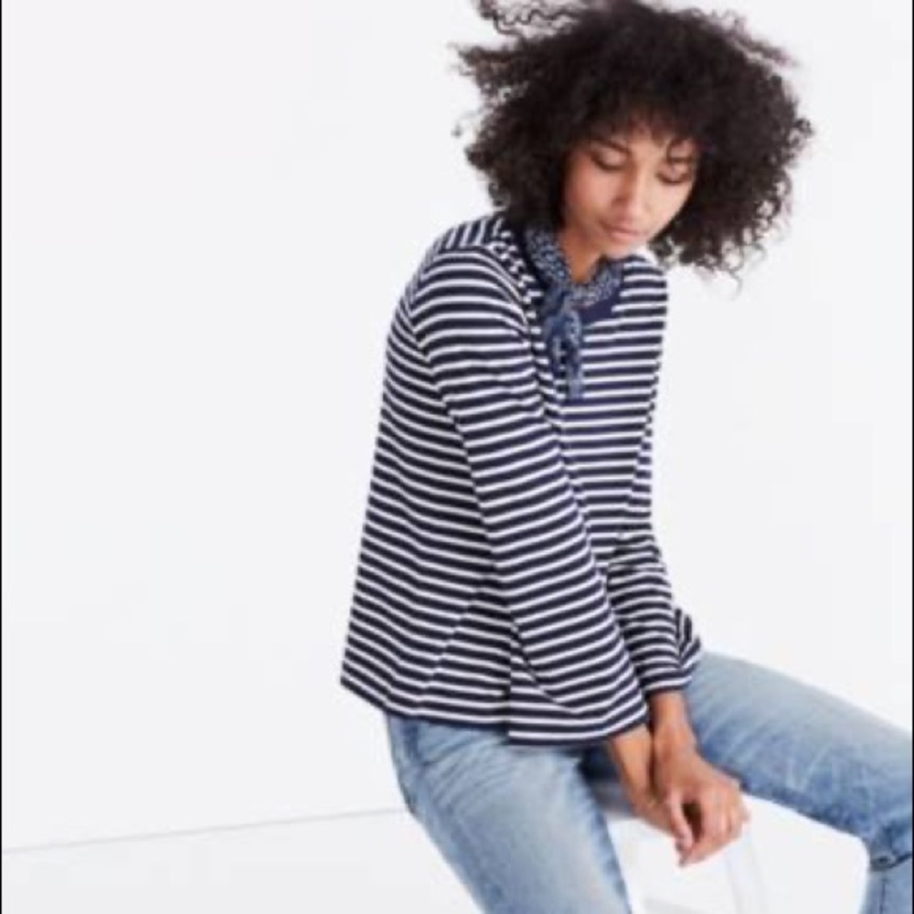 Madewell | Rivet & Thread Bell-Sleeve Tee | S - Picture 6 of 8